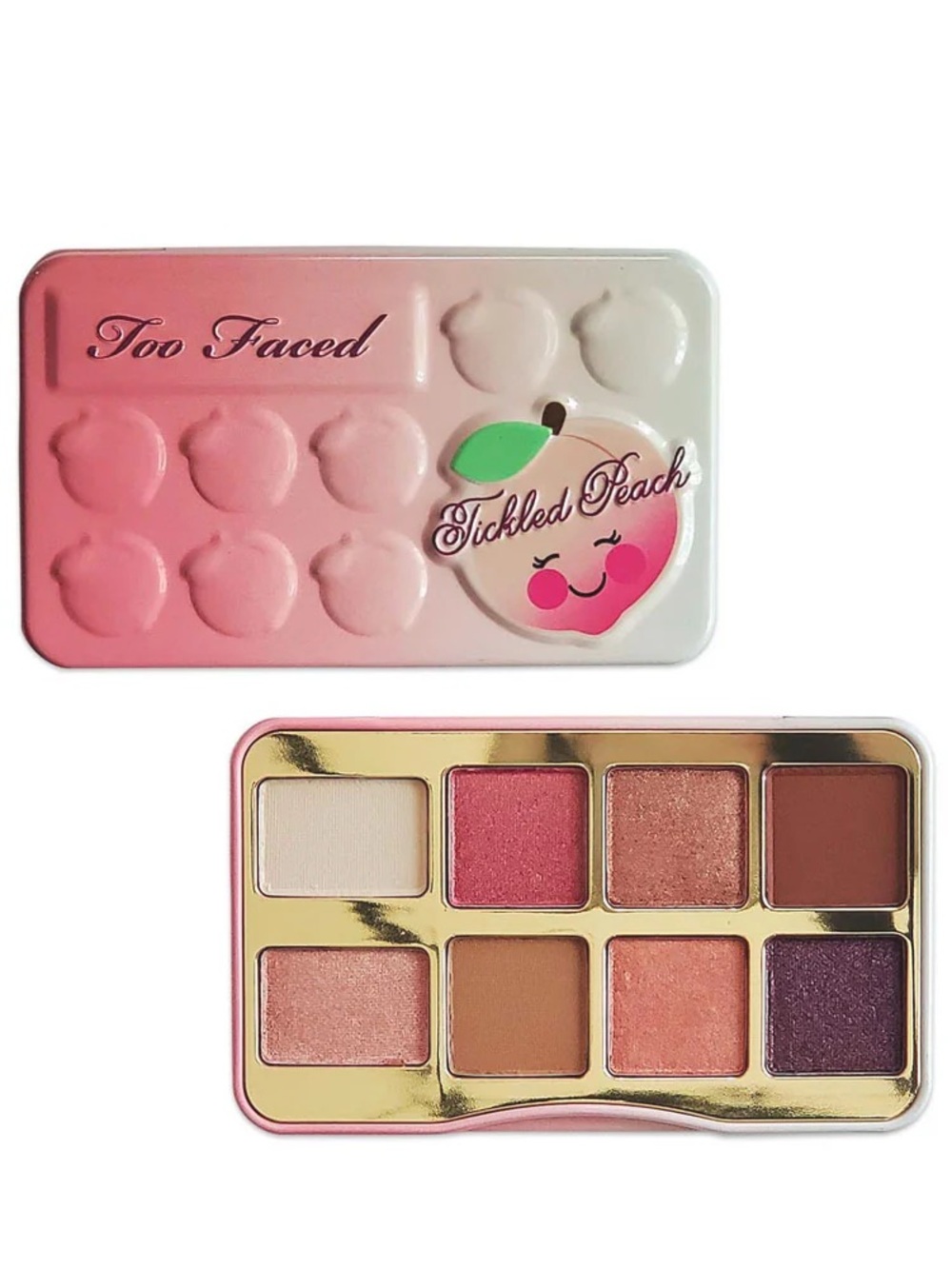 NIB Too Faced Pink & Peach Ticked Peach Eyeshadow Palette - Picture 2 of 2